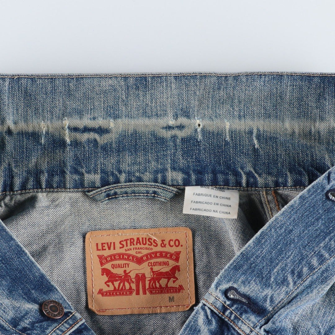 Levi's denim jacket, denim jacket, men's size M cotton blue type Vintage Second Hand