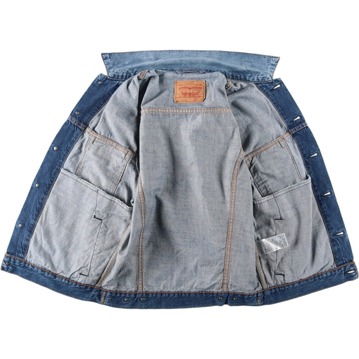 Levi's 72510-0028 Euro Model Denim Jacket (Men's Size M equivalent) Vintage cotton blue type Vintage Second Hand