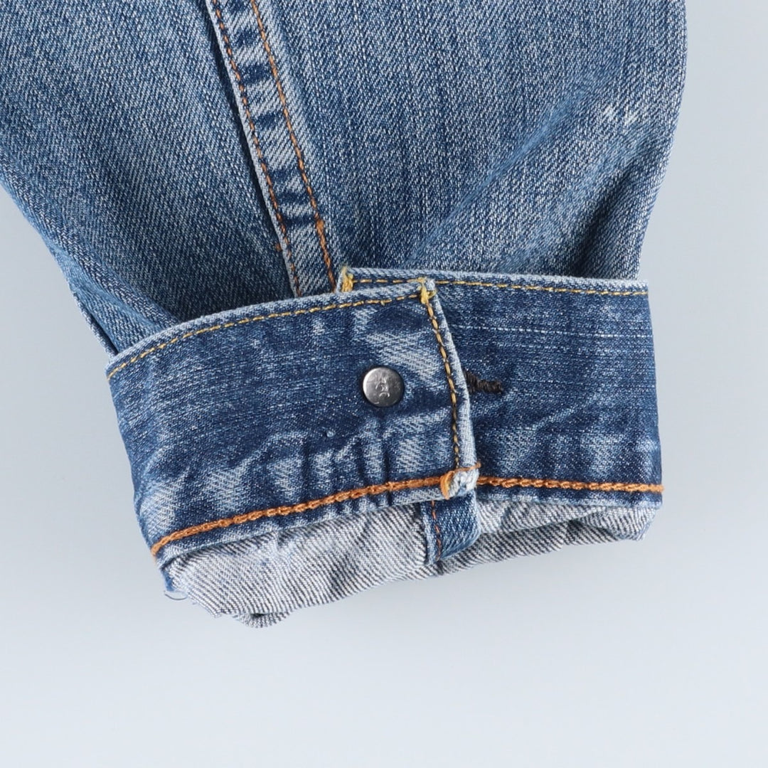 Levi's 72510-0028 Euro Model Denim Jacket (Men's Size M equivalent) Vintage cotton blue type Vintage Second Hand