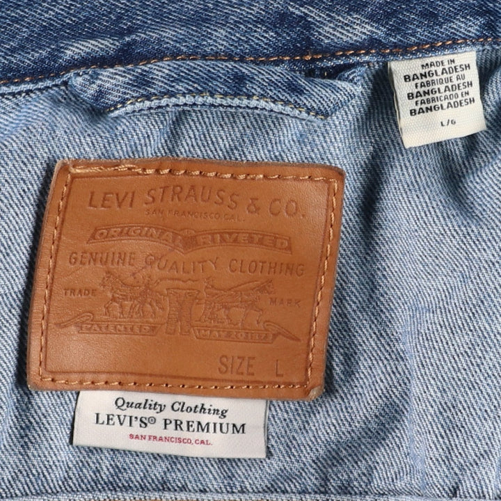 Levi's Premium denim jacket (men's size L equivalent) cotton blue type Vintage Second Hand