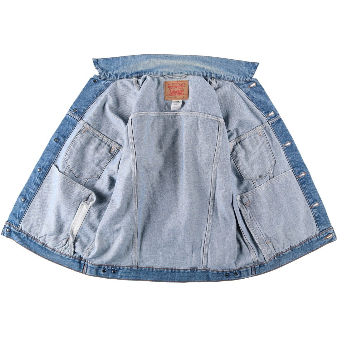 2000'S Levi's 70508-7112 Denim Jacket (Men's Size L) cotton blue type Vintage Second Hand