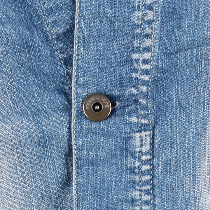 Ocean Pacific denim jacket, men's size XL (approx.) cotton blue type Vintage Second Hand