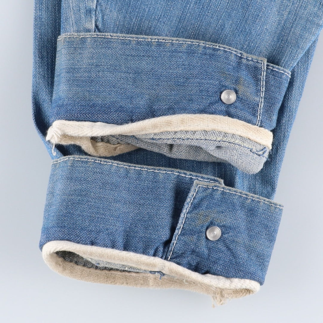 Ocean Pacific denim jacket, men's size XL (approx.) cotton blue type Vintage Second Hand