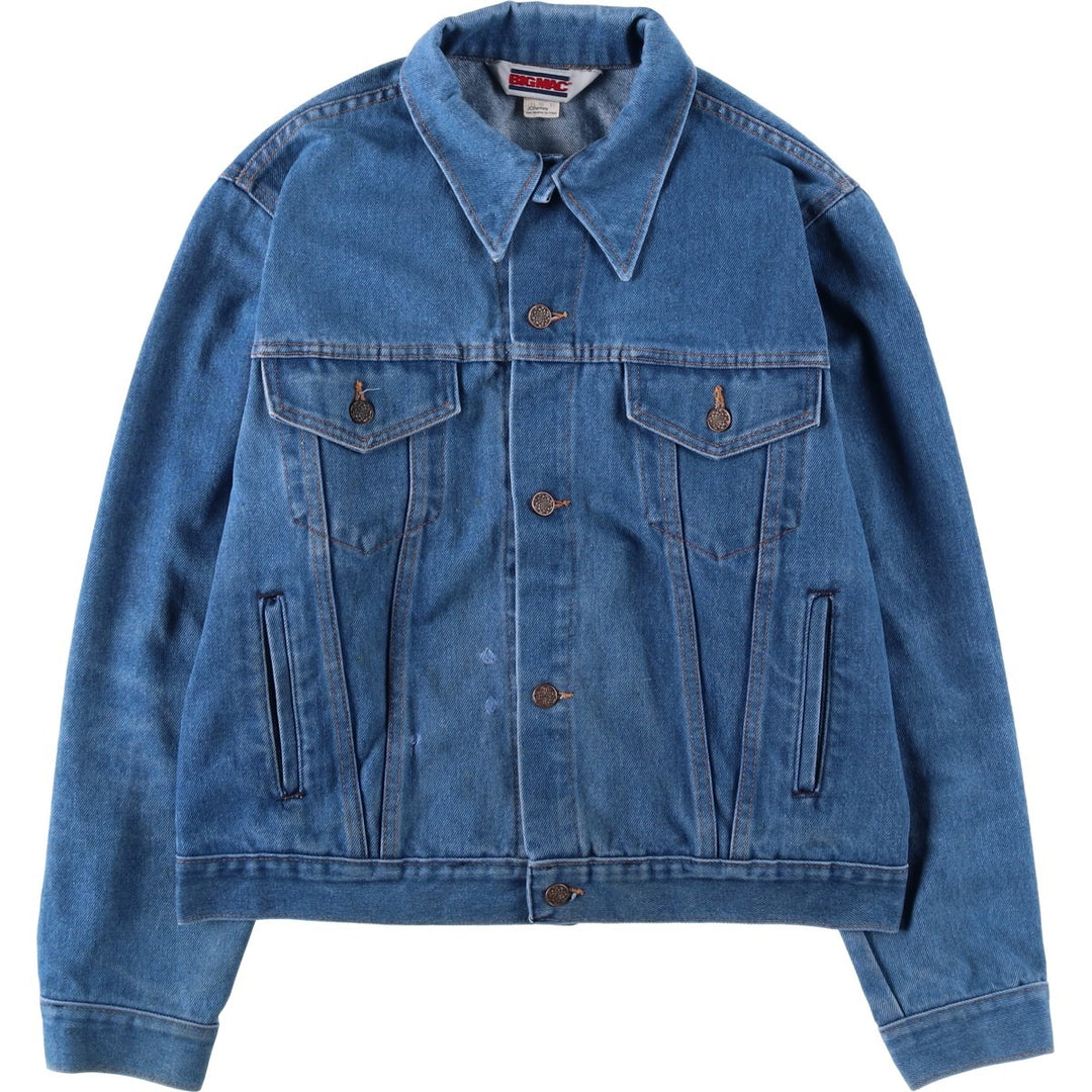 1980'S JCPenney BIG MAC Denim Jacket, Made in USA, Men's Size M (approx.), Vintage unclear blue type Vintage Second Hand