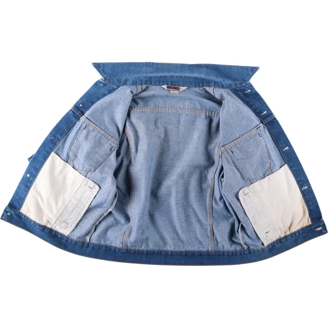 1980'S JCPenney BIG MAC Denim Jacket, Made in USA, Men's Size M (approx.), Vintage unclear blue type Vintage Second Hand