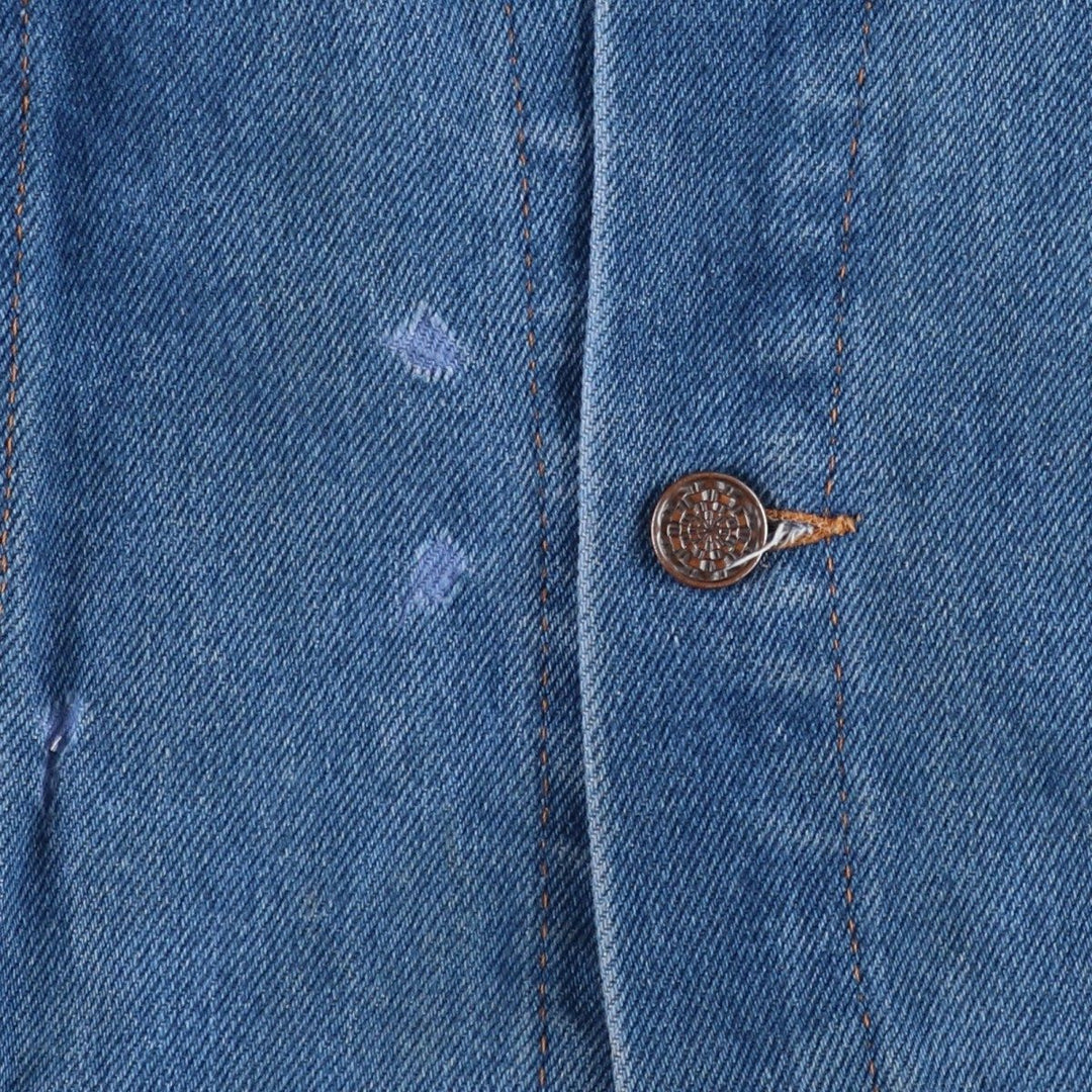 1980'S JCPenney BIG MAC Denim Jacket, Made in USA, Men's Size M (approx.), Vintage unclear blue type Vintage Second Hand
