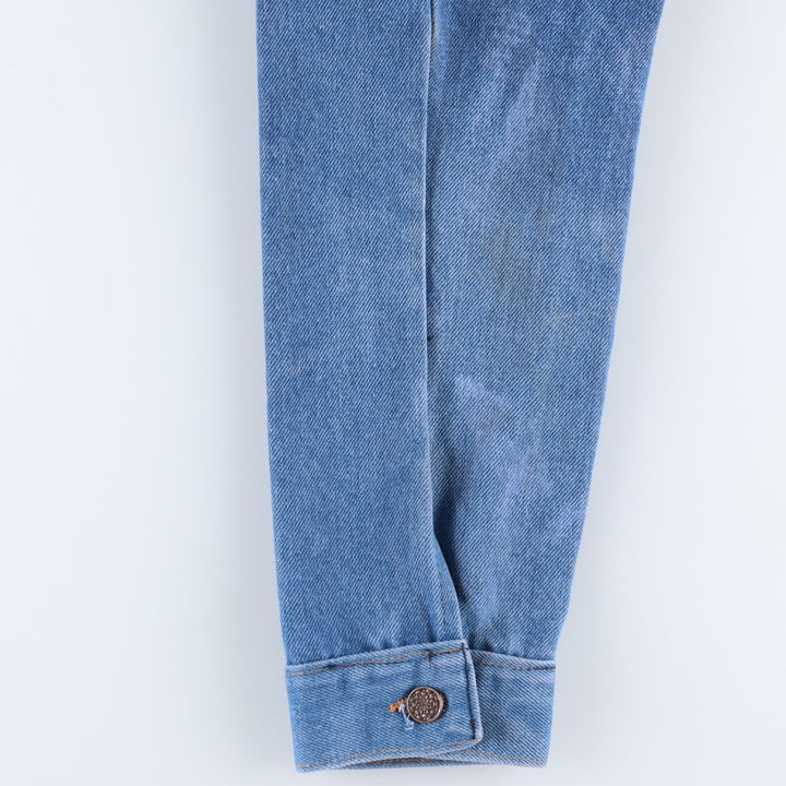 1980'S JCPenney BIG MAC Denim Jacket, Made in USA, Men's Size M (approx.), Vintage unclear blue type Vintage Second Hand