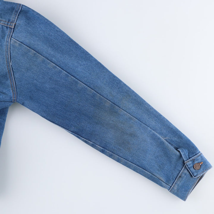 1980'S JCPenney BIG MAC Denim Jacket, Made in USA, Men's Size M (approx.), Vintage unclear blue type Vintage Second Hand