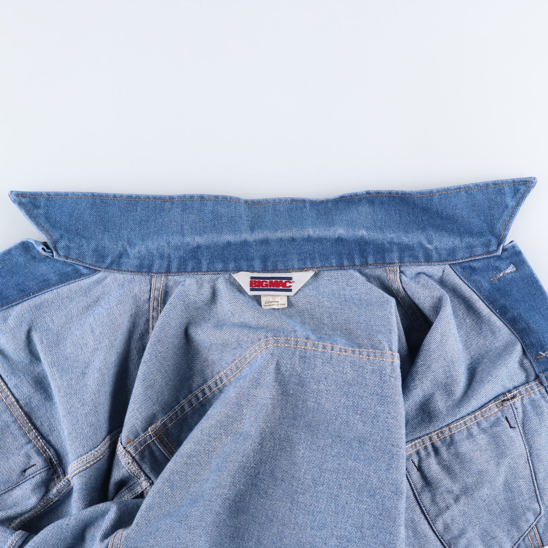 1980'S JCPenney BIG MAC Denim Jacket, Made in USA, Men's Size M (approx.), Vintage unclear blue type Vintage Second Hand
