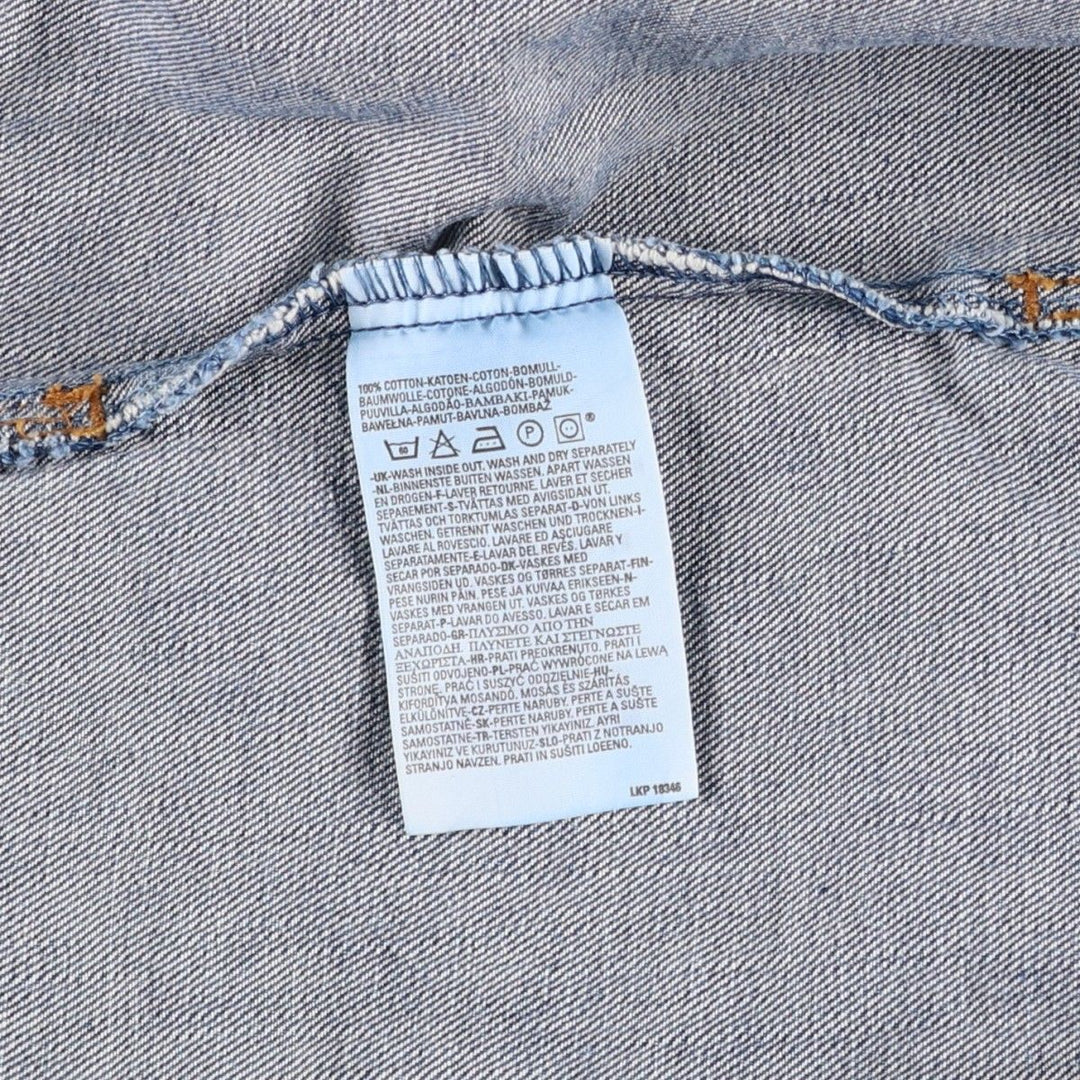 2000'S Levi's 70550-0414 Euro Model Denim Jacket, Men's Size Small cotton blue type Vintage Second Hand