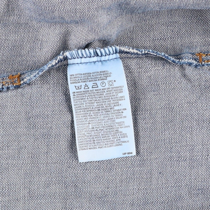 2000'S Levi's 70550-0414 Euro Model Denim Jacket, Men's Size Small cotton blue type Vintage Second Hand