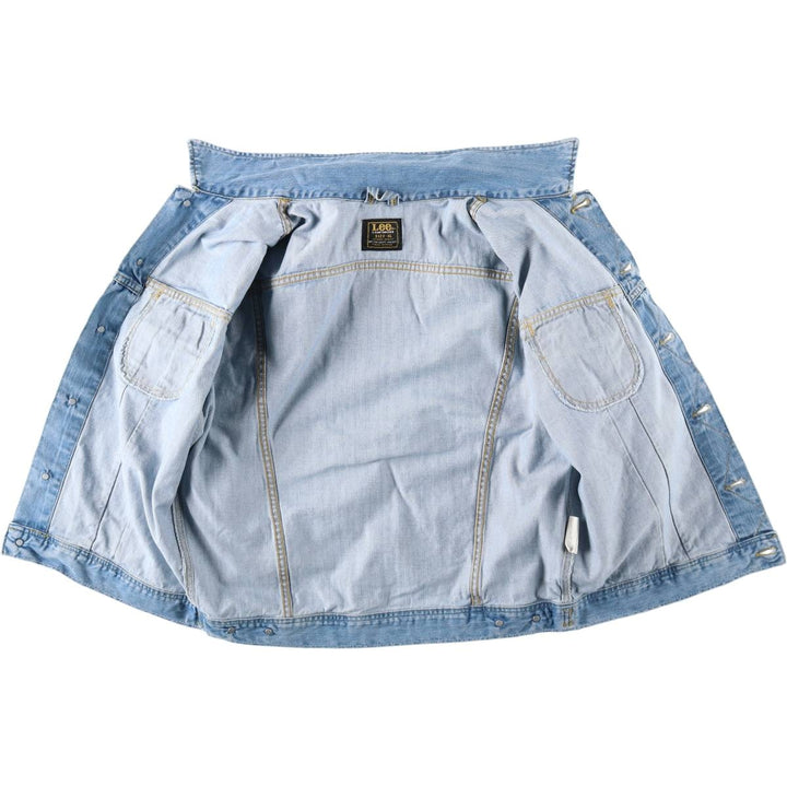 ~90'S Lee Denim Jacket, G-Jean, Men's XL equivalent, Vintage unclear blue type Vintage Second Hand