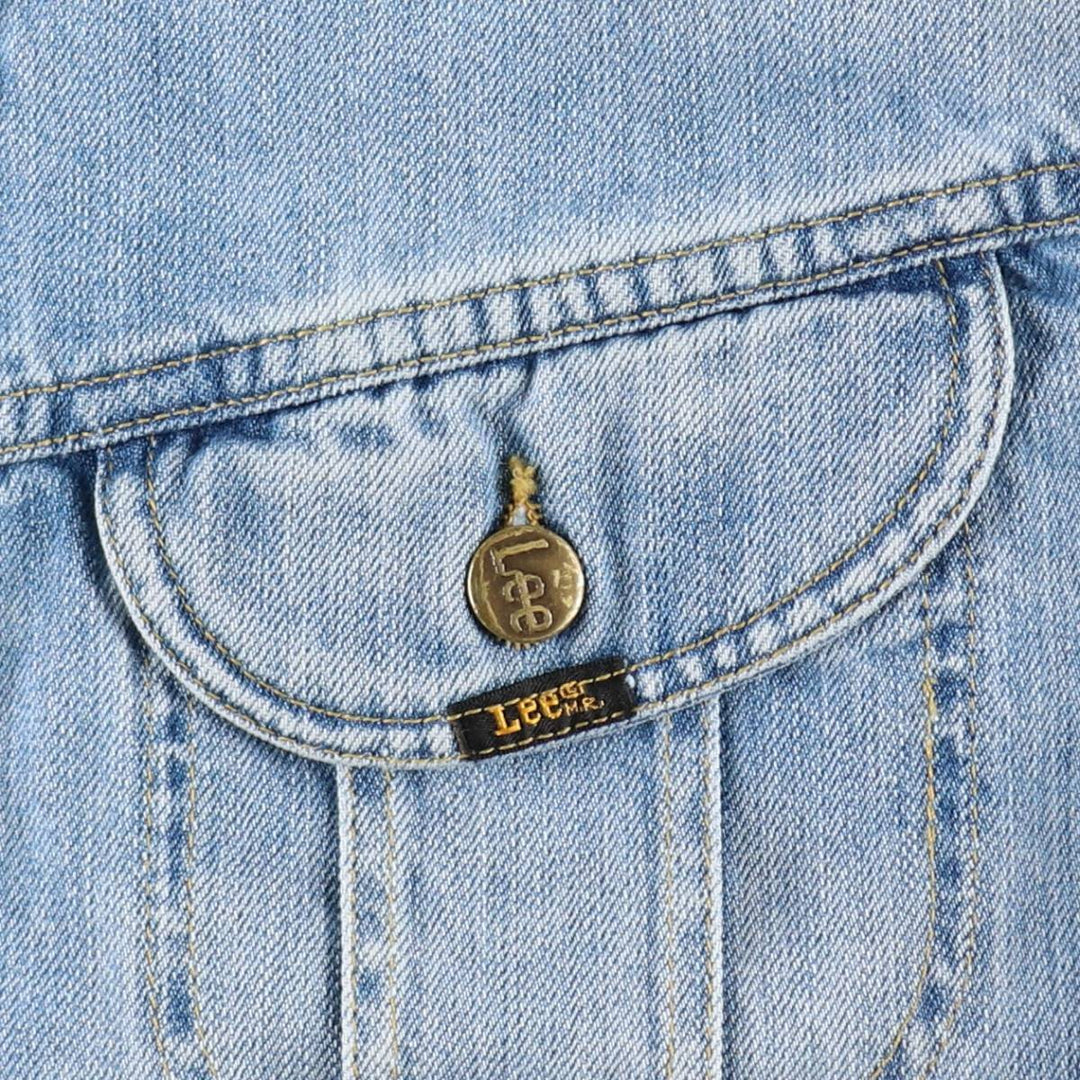 ~90'S Lee Denim Jacket, G-Jean, Men's XL equivalent, Vintage unclear blue type Vintage Second Hand