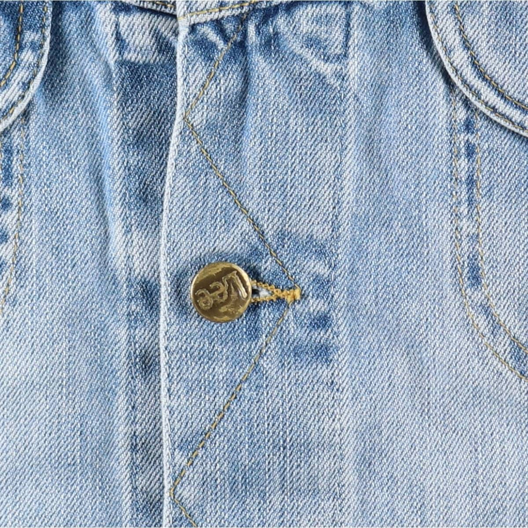 ~90'S Lee Denim Jacket, G-Jean, Men's XL equivalent, Vintage unclear blue type Vintage Second Hand