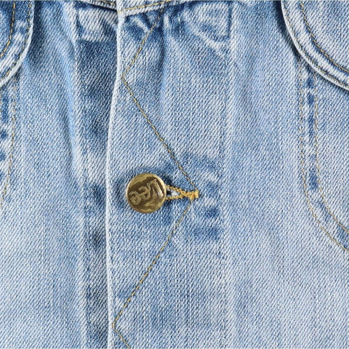 ~90'S Lee Denim Jacket, G-Jean, Men's XL equivalent, Vintage unclear blue type Vintage Second Hand
