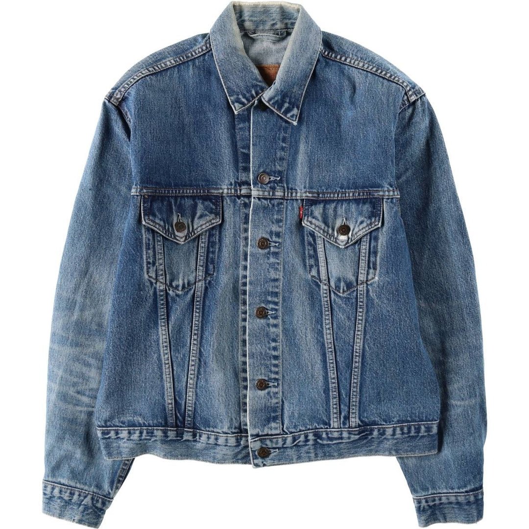 1990'S Levi's 70500-0401 Denim Jacket, Men's XXL equivalent, Vintage cotton blue type Vintage Second Hand