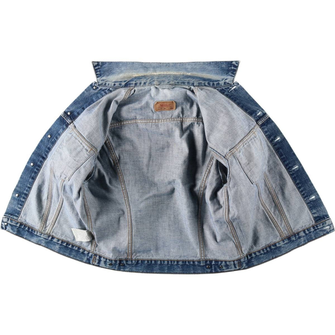 1990'S Levi's 70500-0401 Denim Jacket, Men's XXL equivalent, Vintage cotton blue type Vintage Second Hand