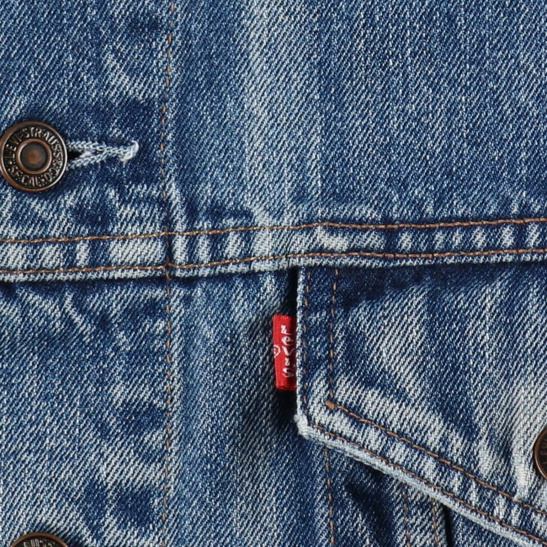 1990'S Levi's 70500-0401 Denim Jacket, Men's XXL equivalent, Vintage cotton blue type Vintage Second Hand