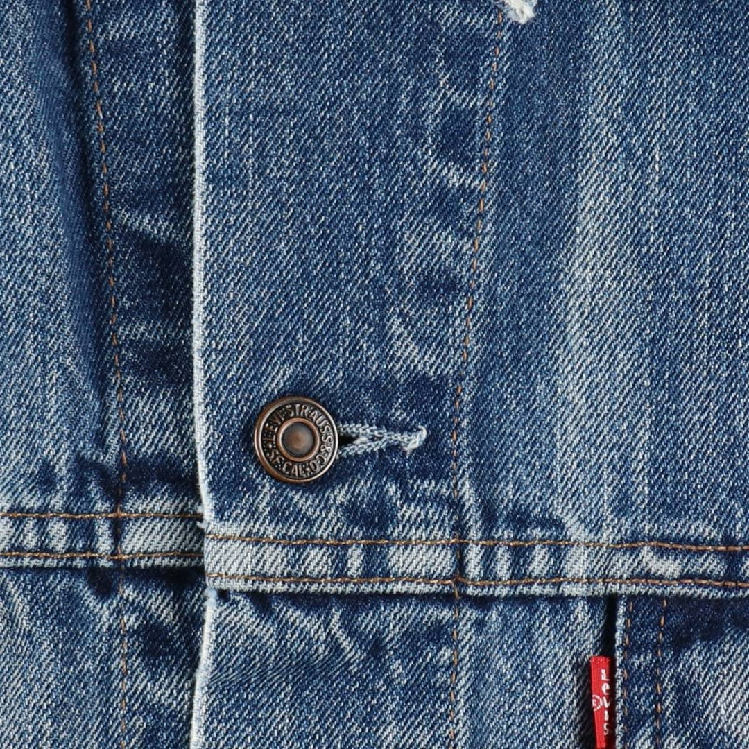 1990'S Levi's 70500-0401 Denim Jacket, Men's XXL equivalent, Vintage cotton blue type Vintage Second Hand