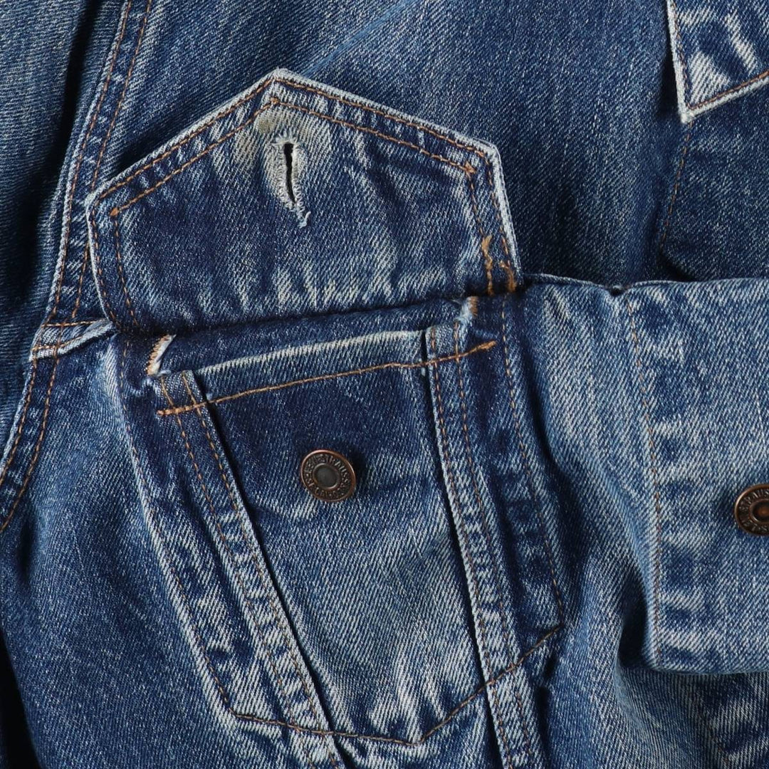 1990'S Levi's 70500-0401 Denim Jacket, Men's XXL equivalent, Vintage cotton blue type Vintage Second Hand