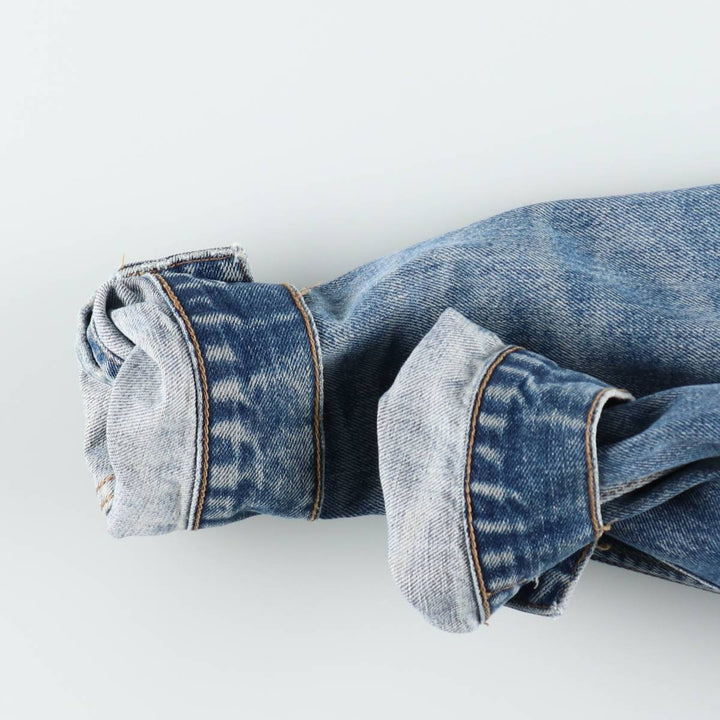 1990'S Levi's 70500-0401 Denim Jacket, Men's XXL equivalent, Vintage cotton blue type Vintage Second Hand