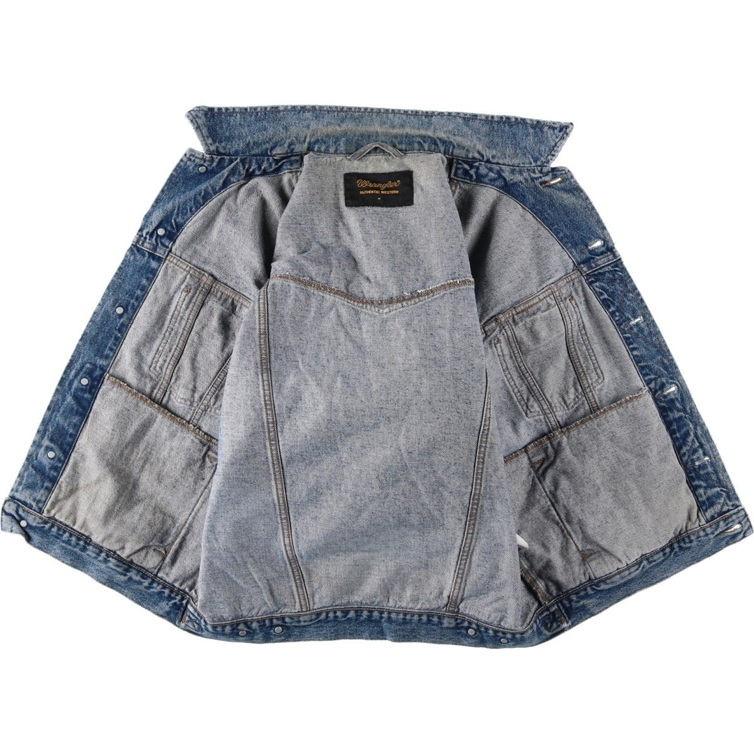 Wrangler Denim Jacket, G-Jean, Men's M size cotton blue type Vintage Second Hand