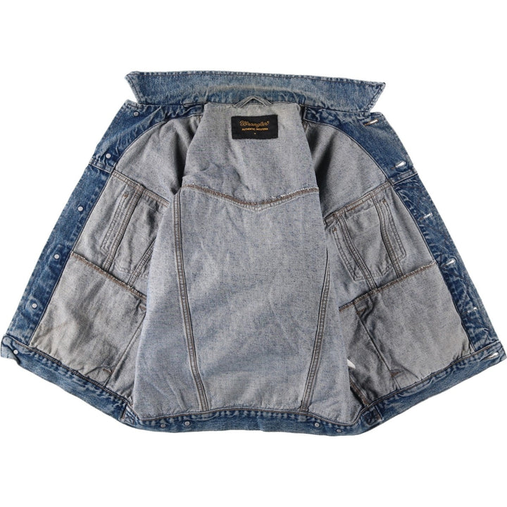 Wrangler Denim Jacket, G-Jean, Men's M size cotton blue type Vintage Second Hand
