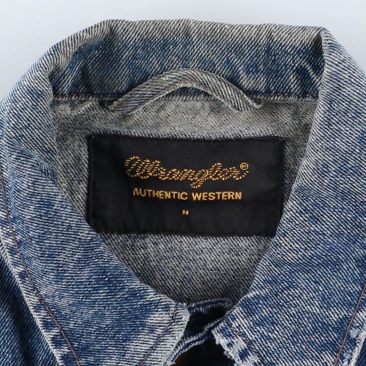 Wrangler Denim Jacket, G-Jean, Men's M size cotton blue type Vintage Second Hand