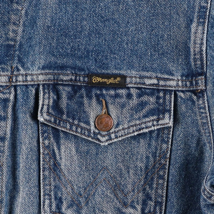Wrangler Denim Jacket, G-Jean, Men's M size cotton blue type Vintage Second Hand
