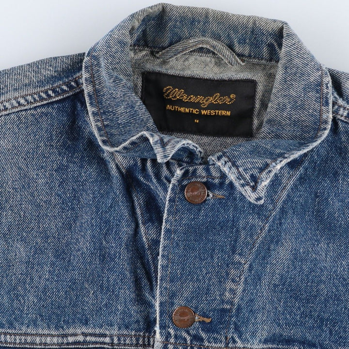 Wrangler Denim Jacket, G-Jean, Men's M size cotton blue type Vintage Second Hand