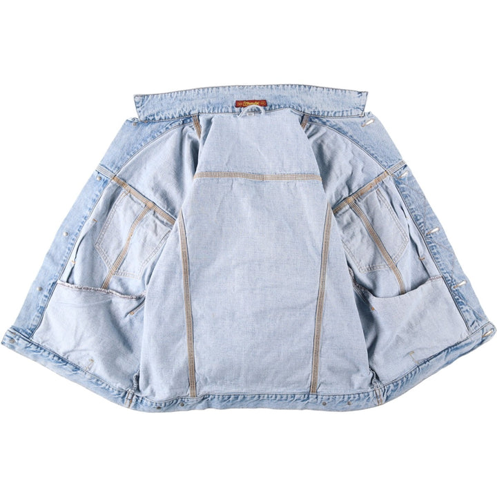 2000'S Wrangler denim jacket, men's size XXL. cotton blue type Vintage Second Hand