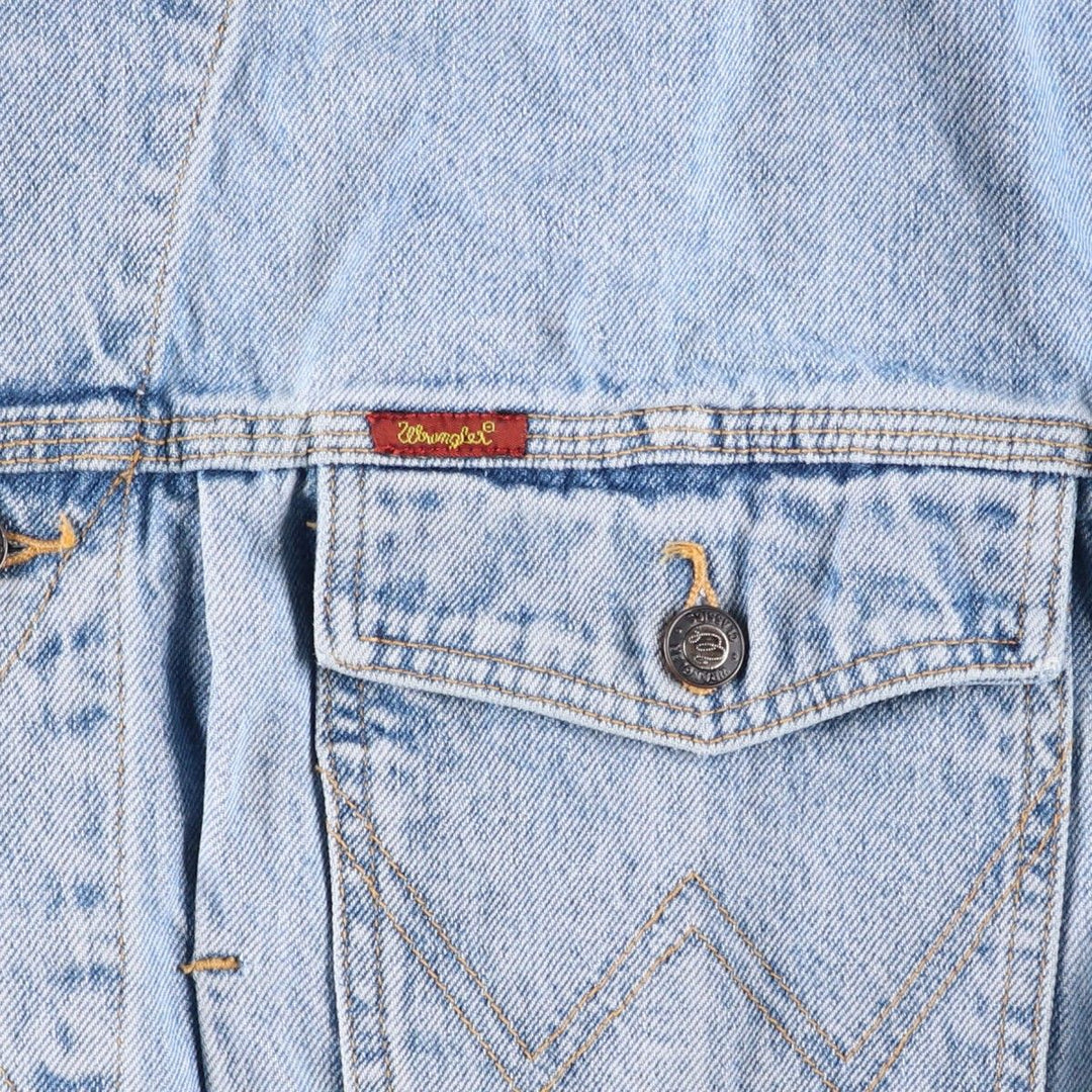 2000'S Wrangler denim jacket, men's size XXL. cotton blue type Vintage Second Hand