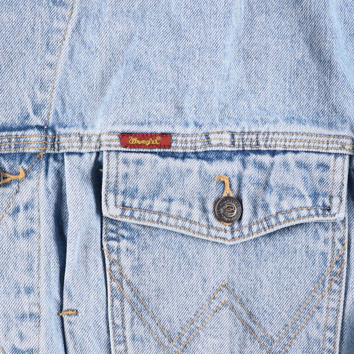 2000'S Wrangler denim jacket, men's size XXL. cotton blue type Vintage Second Hand