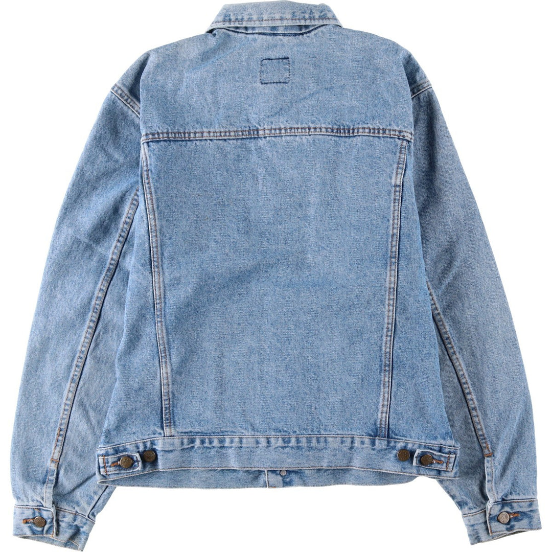 90'S Lee Riders denim jacket, denim jacket, men's size L, vintage cotton blue type Vintage Second Hand