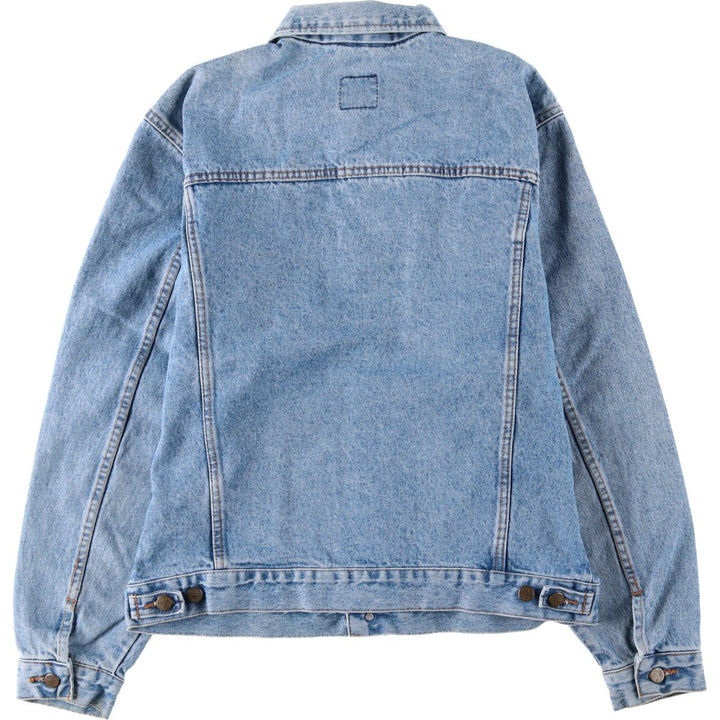 90'S Lee Riders denim jacket, denim jacket, men's size L, vintage cotton blue type Vintage Second Hand