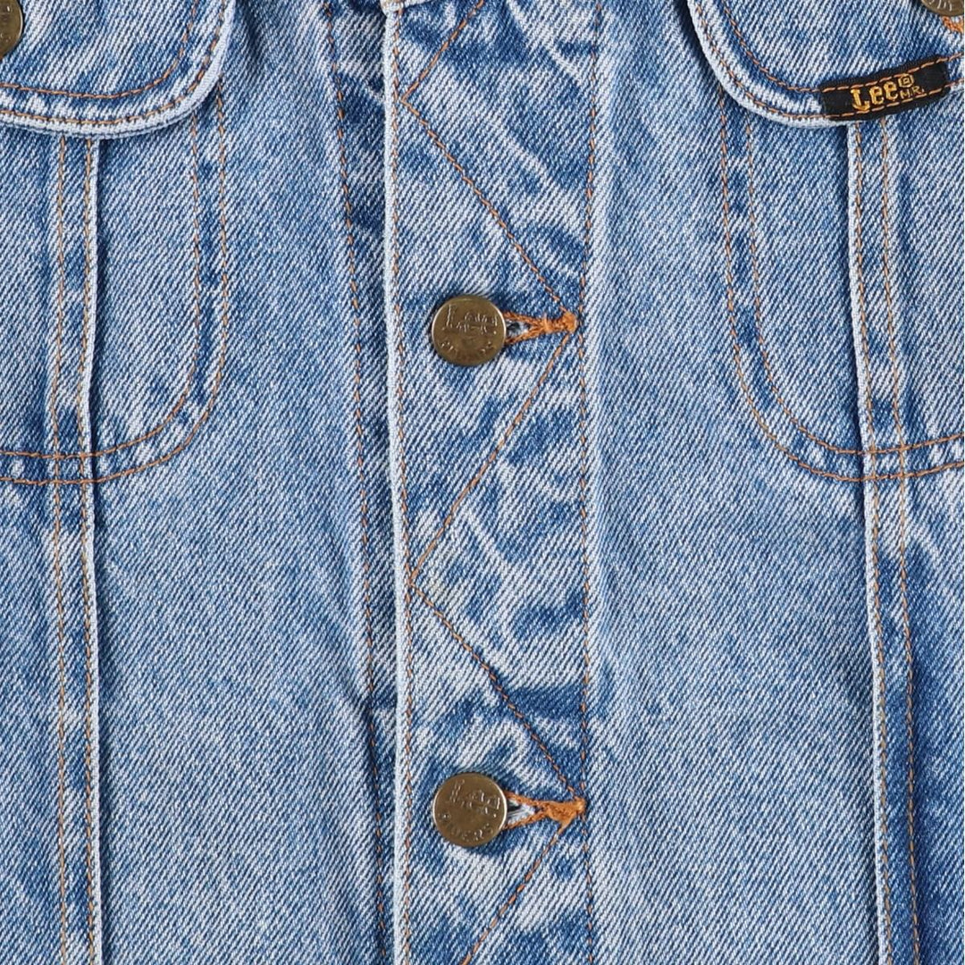 90'S Lee Riders denim jacket, denim jacket, men's size L, vintage cotton blue type Vintage Second Hand