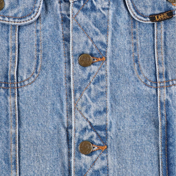 90'S Lee Riders denim jacket, denim jacket, men's size L, vintage cotton blue type Vintage Second Hand