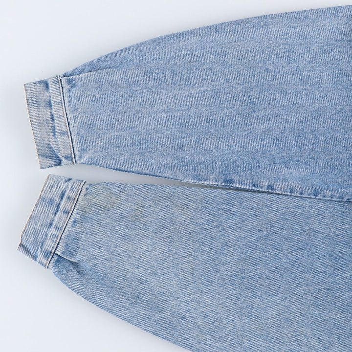 90'S Lee Riders denim jacket, denim jacket, men's size L, vintage cotton blue type Vintage Second Hand
