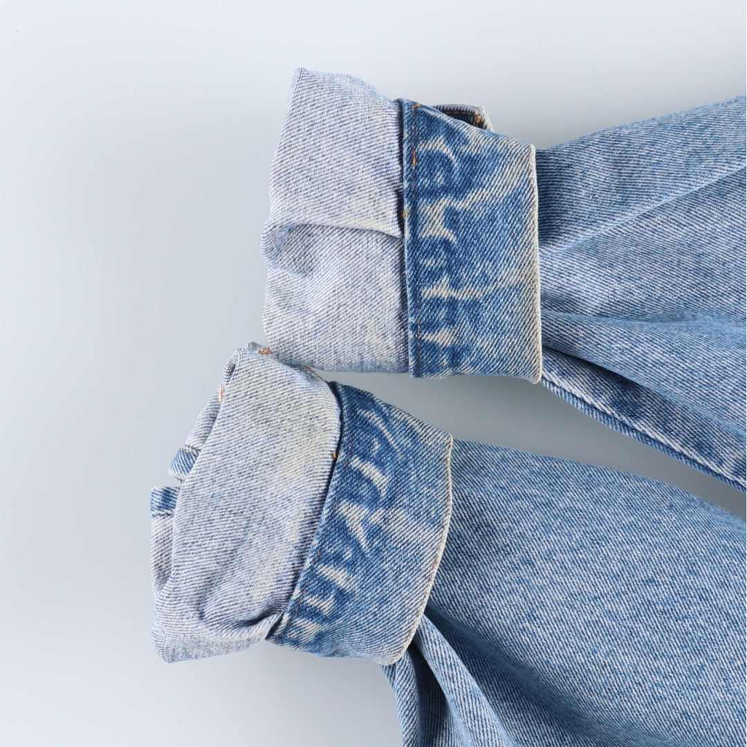 90'S Lee Riders denim jacket, denim jacket, men's size L, vintage cotton blue type Vintage Second Hand