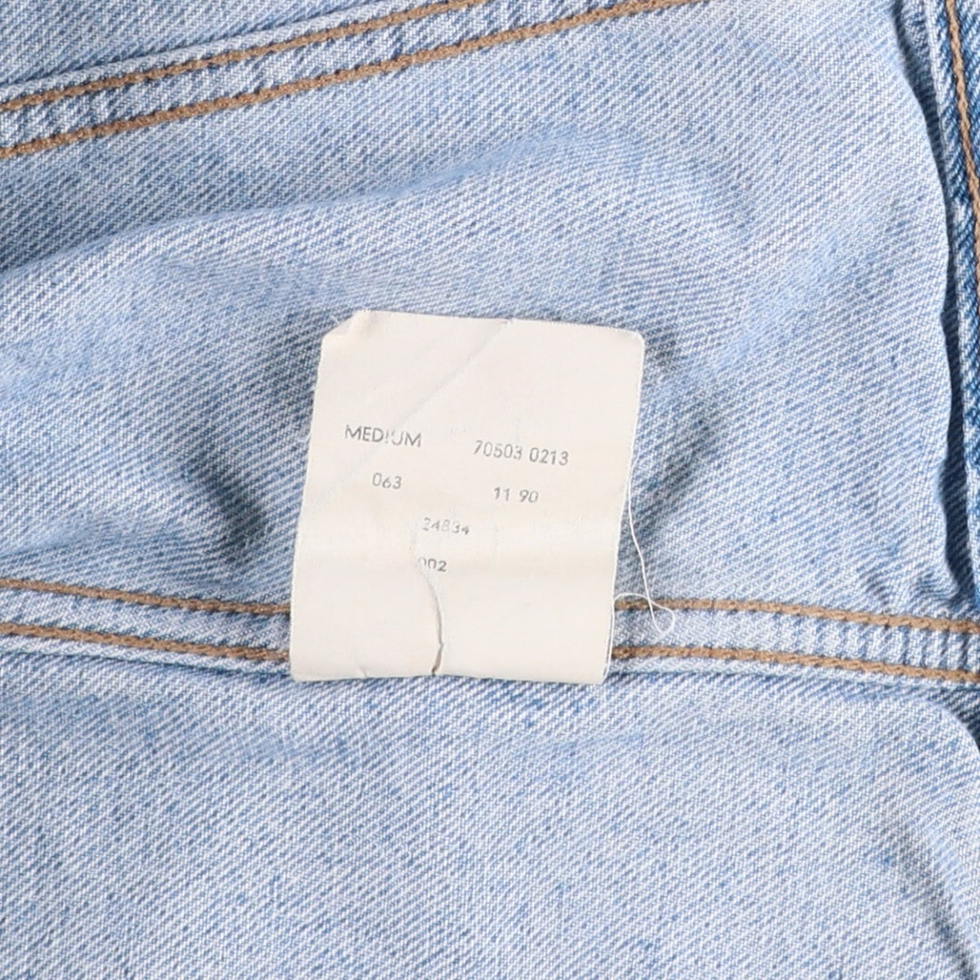 1990'S Levi's 70503-0213 Denim Jacket (Men's Size M equivalent) Vintage cotton Blue type light blue Vintage Second Hand