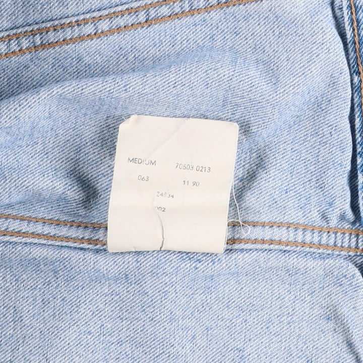 1990'S Levi's 70503-0213 Denim Jacket (Men's Size M equivalent) Vintage cotton Blue type light blue Vintage Second Hand