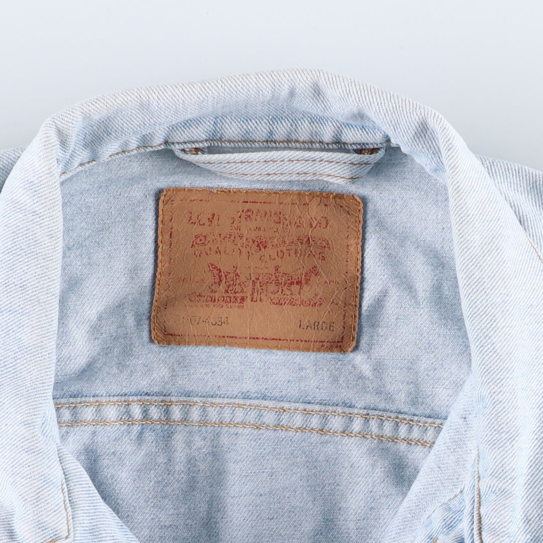 Levi's denim jacket, denim jacket, men's size L, vintage unclear blue type Vintage Second Hand