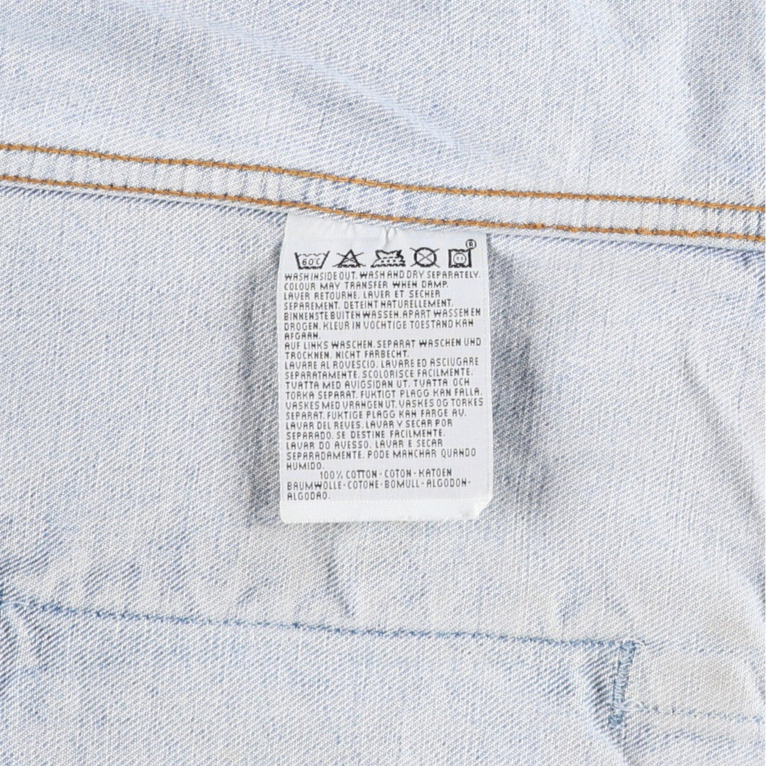 90'S Levi's 70503-0210 denim jacket, denim jacket, men's size L, vintage cotton blue type Vintage Second Hand