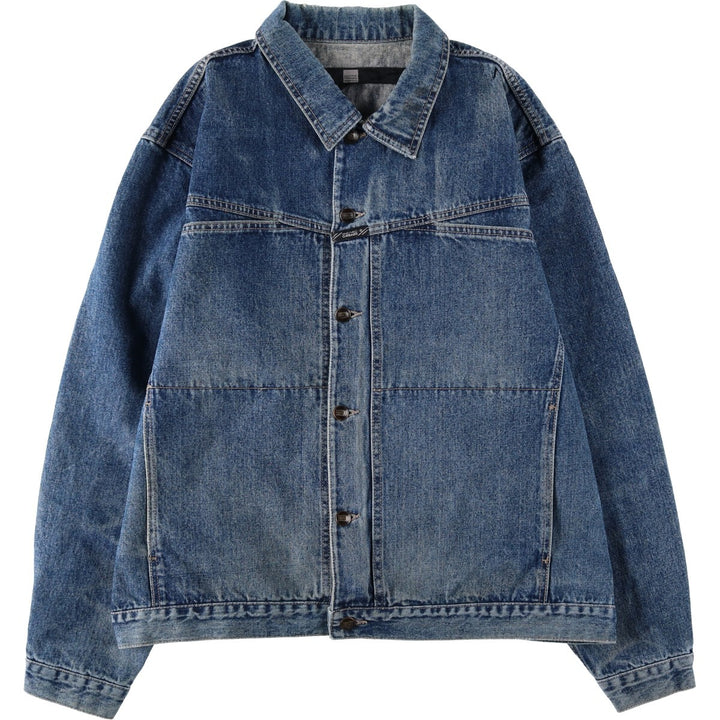 1990'S Marithe François Girbaud denim jacket, men's size XXL equivalent, vintage. cotton blue type Vintage Second Hand