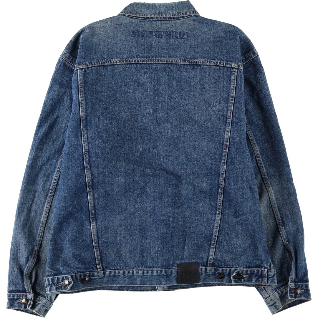 1990'S Marithe François Girbaud denim jacket, men's size XXL equivalent, vintage. cotton blue type Vintage Second Hand