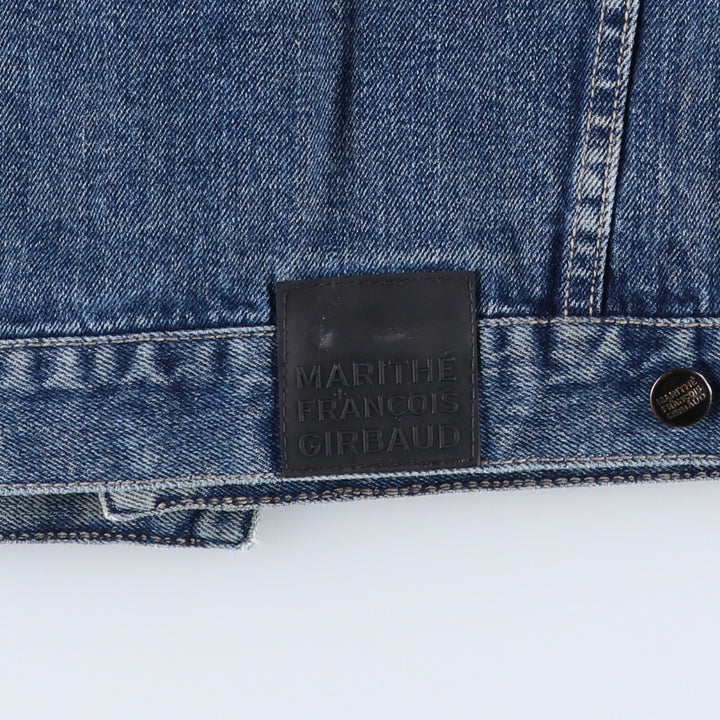 1990'S Marithe François Girbaud denim jacket, men's size XXL equivalent, vintage. cotton blue type Vintage Second Hand