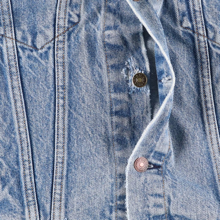 80s~90'S Levi's 70506-0216 denim jacket, denim jacket, made in USA, men's size M, vintage cotton blue type Vintage Second Hand