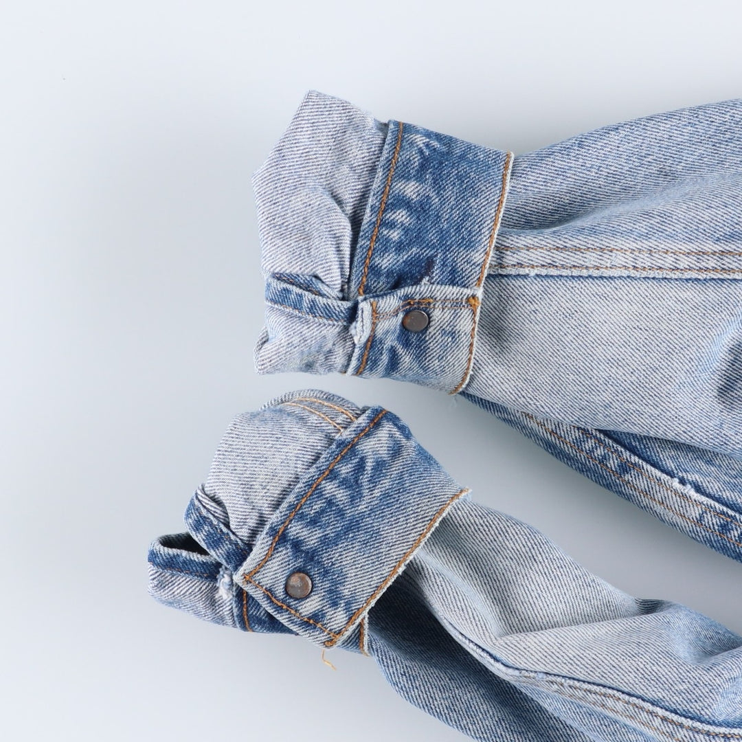 80s~90'S Levi's 70506-0216 denim jacket, denim jacket, made in USA, men's size M, vintage cotton blue type Vintage Second Hand