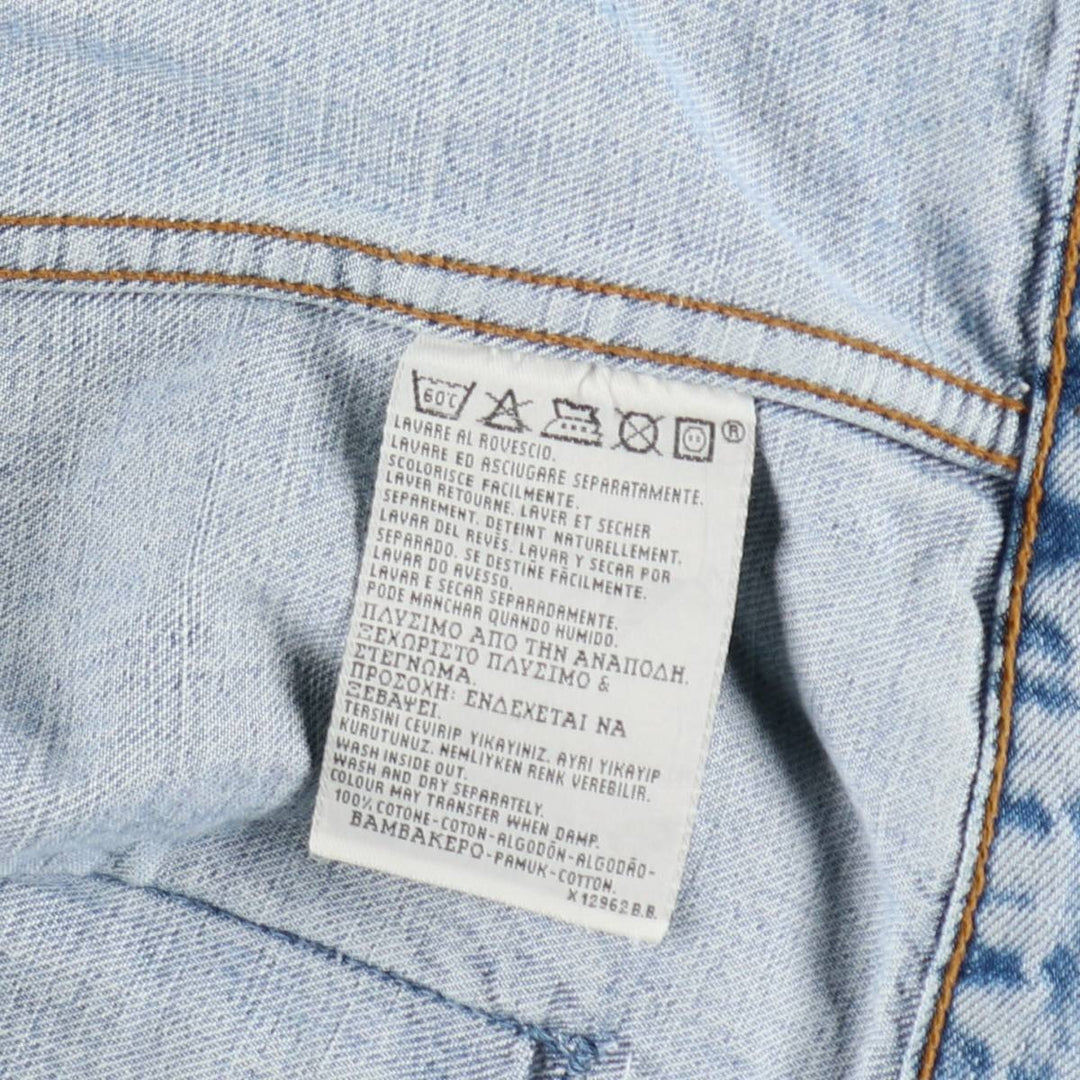 90'S Levi's 70503-0482 denim jacket, denim jacket, men's size L, vintage cotton blue type Vintage Second Hand
