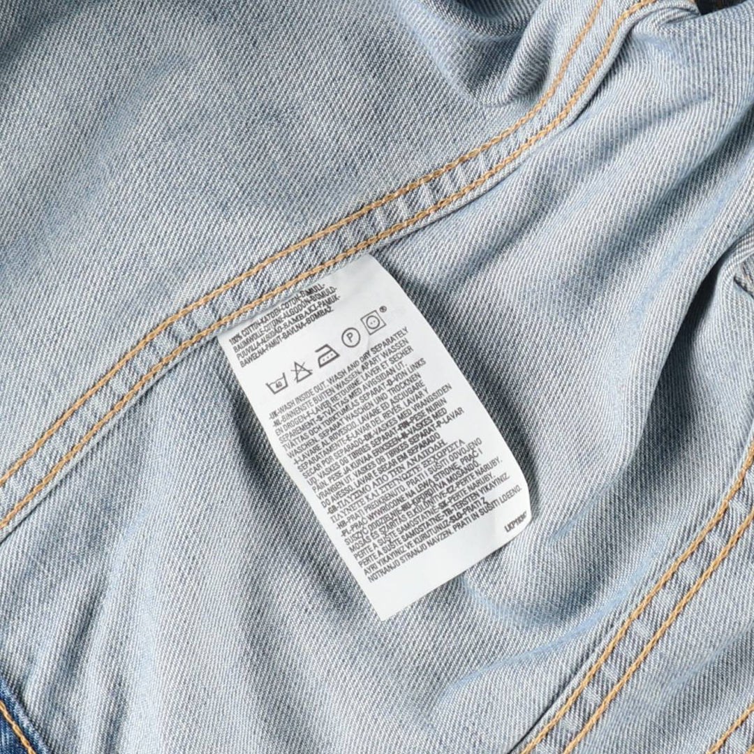 2000'S Levi's 70500-0479 Euro Model Denim Jacket, Men's Size XL cotton blue type Vintage Second Hand